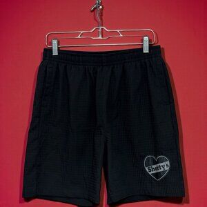PLEASURES X SHORTYS SHORTS Heart Men’s  Size Large Skateboarding Black/Gray